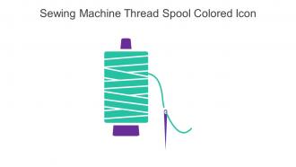 Sewing Machine Thread Spool Colored Icon In Powerpoint Pptx Png And Editable Eps Format