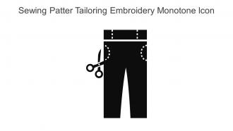 Sewing Patter Tailoring Embroidery Monotone Icon In Powerpoint Pptx Png And Editable Eps Format
