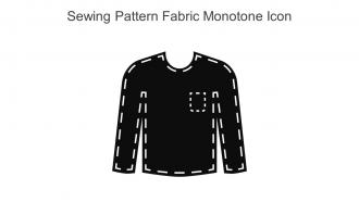 Sewing Pattern Fabric Monotone Icon In Powerpoint Pptx Png And Editable Eps Format
