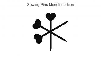 Sewing Pins Monotone Icon In Powerpoint Pptx Png And Editable Eps Format