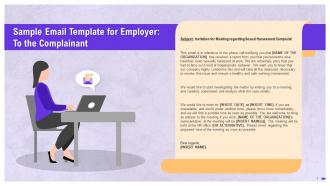 Sexual Harassment Email Template For Employer To Complainant Training Ppt
