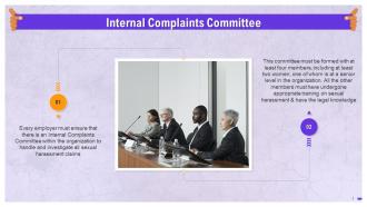 Sexual Harassment Internal Complaints Committee Training Ppt
