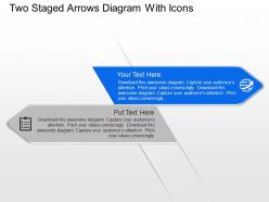 Sg two staged arrows diagram with icons powerpoint template
