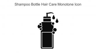 Shampoo Bottle Hair Care Monotone Icon In Powerpoint Pptx Png And Editable Eps Format