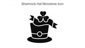 Shamrock Hat Monotone Icon In Powerpoint Pptx Png And Editable Eps Format