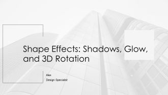 Shape Effects Shadows Glow And 3D Rotation PPT Demonstration AT