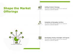 Shape the market offerings managing services planning ppt powerpoint presentation show microsoft