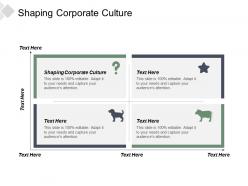 Shaping corporate culture ppt powerpoint presentation file master slide cpb