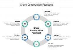 Share constructive feedback ppt powerpoint presentation file background designs cpb