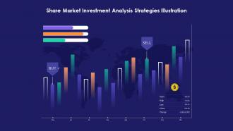Share Market Investment Analysis Strategies Illustration