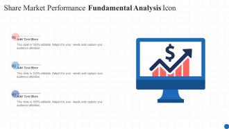 Share Market Performance Fundamental Analysis Icon