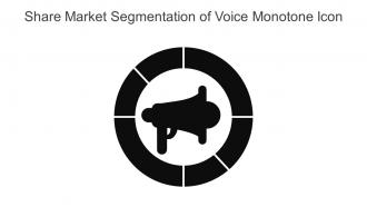 Share Market Segmentation Of Voice Monotone Icon In Powerpoint Pptx Png And Editable Eps Format