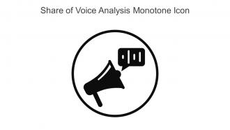 Share Of Voice Analysis Monotone Icon In Powerpoint Pptx Png And Editable Eps Format