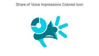 Share Of Voice Impressions Colored Icon In Powerpoint Pptx Png And Editable Eps Format
