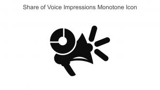 Share Of Voice Impressions Monotone Icon In Powerpoint Pptx Png And Editable Eps Format