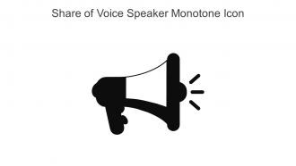 Share Of Voice Speaker Monotone Icon In Powerpoint Pptx Png And Editable Eps Format
