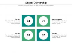 Share ownership ppt powerpoint presentation outline vector cpb
