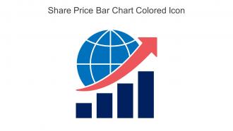 Share Price Bar Chart Colored Icon In Powerpoint Pptx Png And Editable Eps Format
