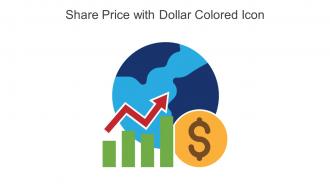 Share Price With Dollar Colored Icon In Powerpoint Pptx Png And Editable Eps Format