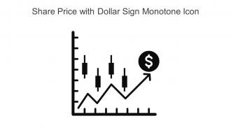 Share Price With Dollar Sign Monotone Icon In Powerpoint Pptx Png And Editable Eps Format