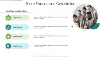 Share Repurchase Calculation In Powerpoint And Google Slides Cpb
