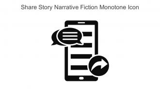 Share Story Narrative Fiction Monotone Icon In Powerpoint Pptx Png And Editable Eps Format