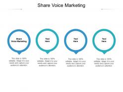 Share voice marketing ppt powerpoint presentation inspiration portrait cpb