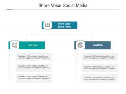 Share voice social media ppt powerpoint presentation show cpb
