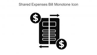 Shared Expenses Bill Monotone Icon In Powerpoint Pptx Png And Editable Eps Format