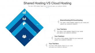Shared hosting vs cloud hosting ppt powerpoint presentation ideas summary cpb