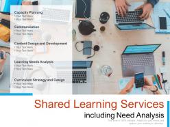 Shared learning services including need analysis