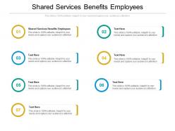 Shared services benefits employees ppt powerpoint presentation model outline cpb