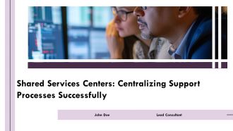 Shared Services Centers Centralizing Support Processes Successfully PPT Template AT