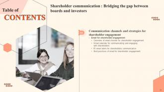 Shareholder Communication Bridging The Gap Between Boards And Investors Complete Deck Downloadable Ideas