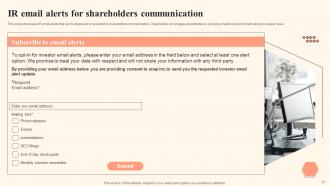 Shareholder Communication Bridging The Gap Between Boards And Investors Complete Deck Researched Ideas