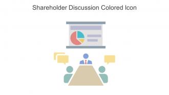 Shareholder Discussion Colored Icon In Powerpoint Pptx Png And Editable Eps Format