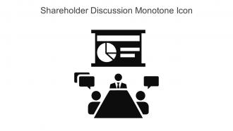 Shareholder Discussion Monotone Icon In Powerpoint Pptx Png And Editable Eps Format