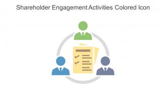 Shareholder Engagement Activities Colored Icon In Powerpoint Pptx Png And Editable Eps Format
