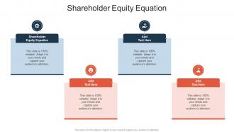 Shareholder Equity Equation In Powerpoint And Google Slides Cpb