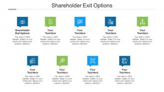 Shareholder exit options ppt powerpoint presentation file diagrams cpb