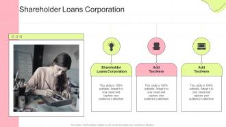 Shareholder Loans Corporation In Powerpoint And Google Slides Cpb