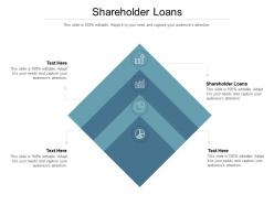 Shareholder loans ppt powerpoint presentation influencers cpb