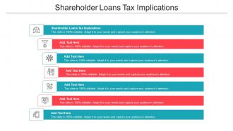 Shareholder Loans Tax Implications Ppt Powerpoint Presentation Tips Cpb
