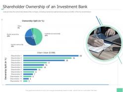 Shareholder ownership of an investment bank investment pitch book overview ppt demonstration