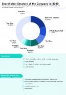 Shareholder structure of the company in 2020 template 56 report infographic ppt pdf document