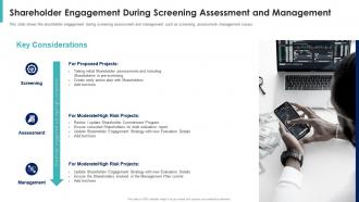 Shareholder value maximization shareholder engagement during screening