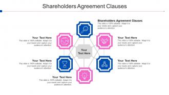 Shareholders Agreement Clauses Ppt Powerpoint Presentation Pictures Image Cpb