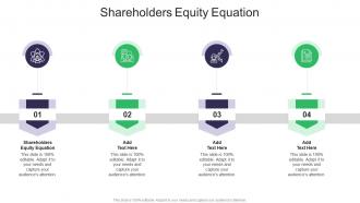 Shareholders Equity Equation In Powerpoint And Google Slides Cpb