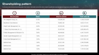 Shareholding Pattern AMD Investor Funding Elevator Pitch Deck