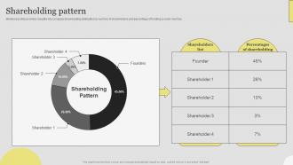 Shareholding Pattern Data Transformation Investor Funding Elevator Pitch Deck